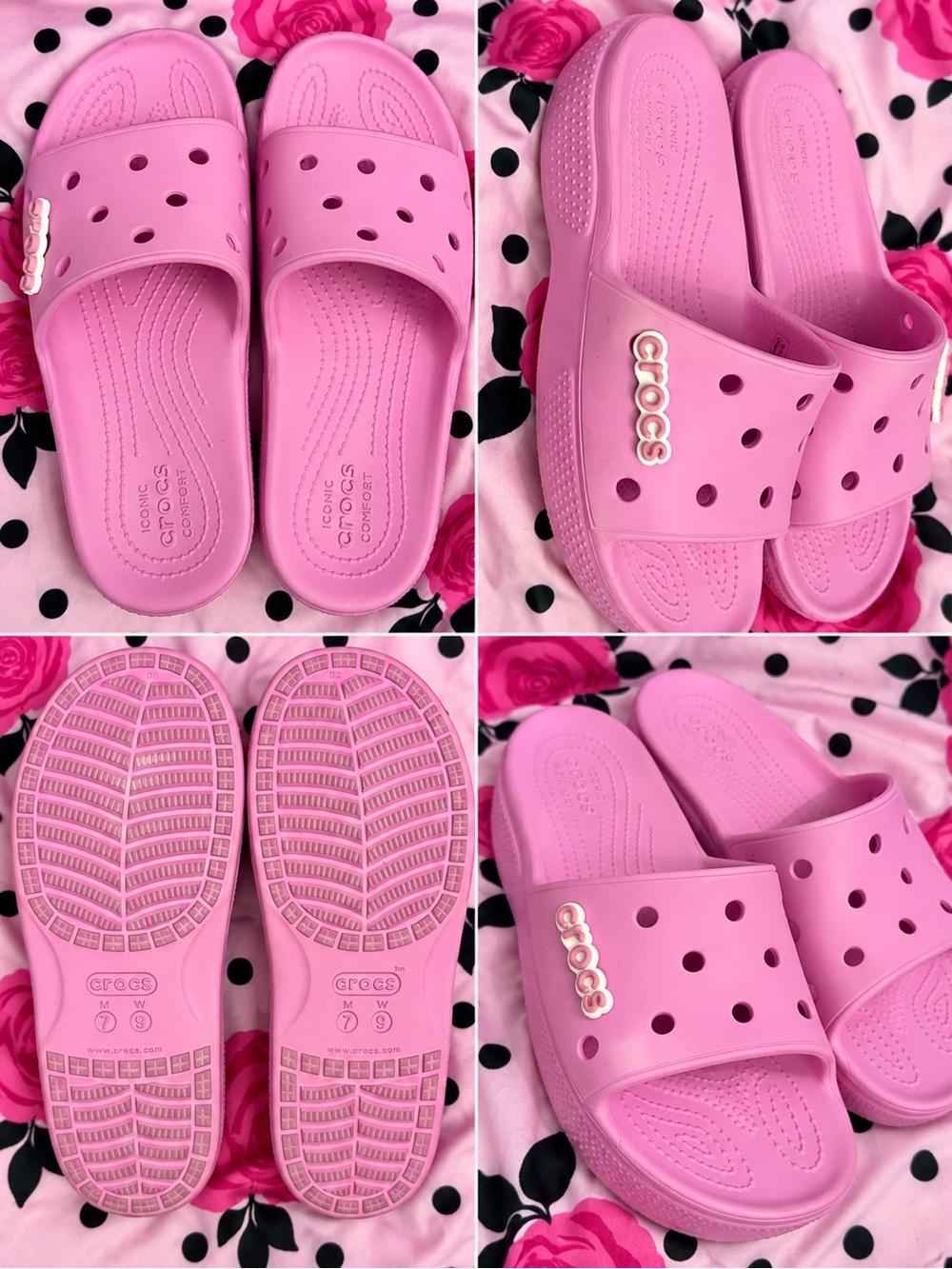 Iconic Crocs Comfort Taffy Pink